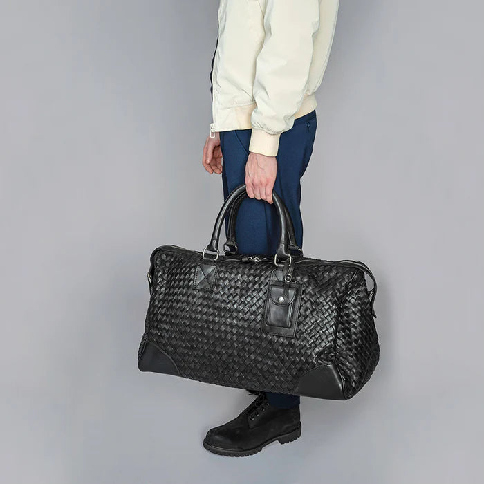 Woven Leather Duffle 50L