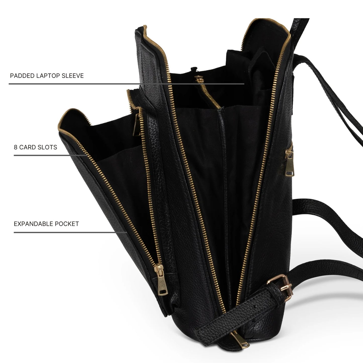 The Techy Leather Backpack