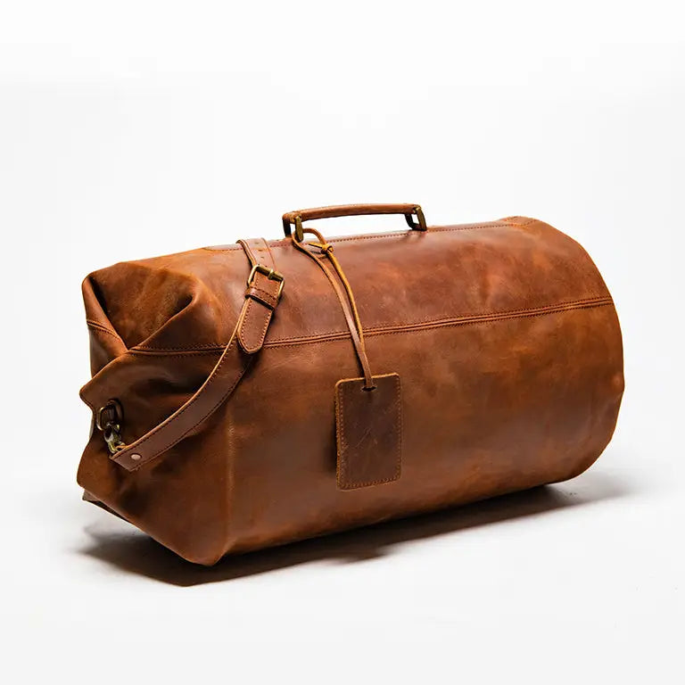 Military Leather Duffle Bag