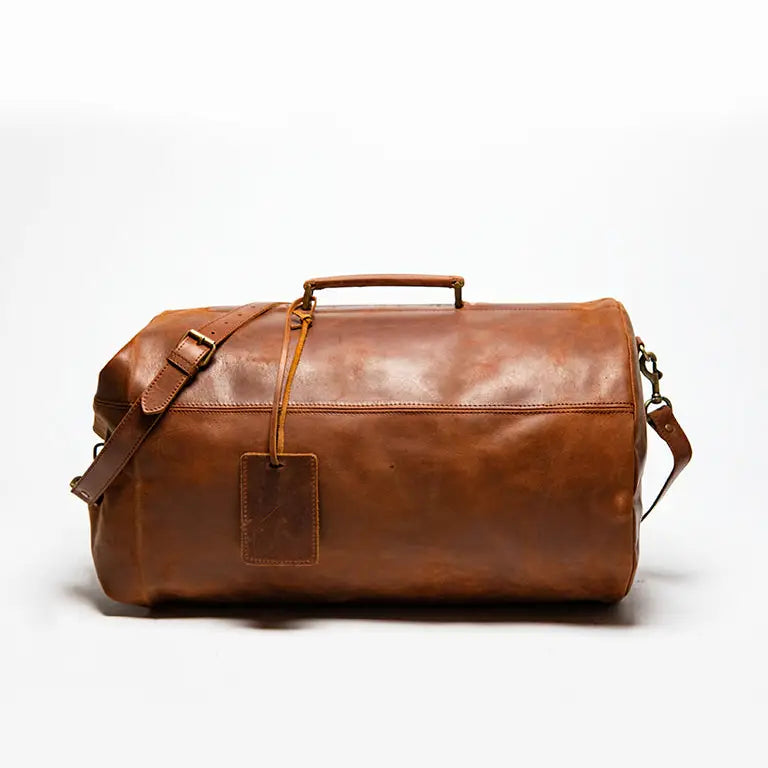 Military Leather Duffle Bag