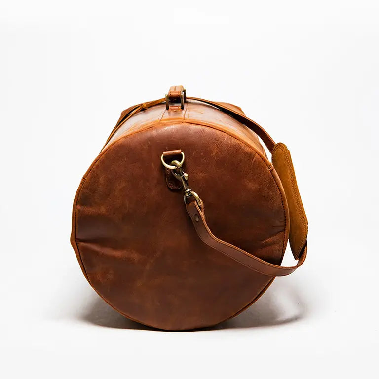 Military Leather Duffle Bag