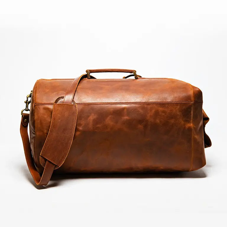 Military Leather Duffle Bag