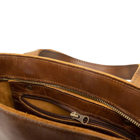 Saddle Brown Mini Tote